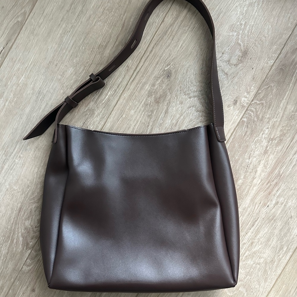 Brown Leather Shoulder Bag